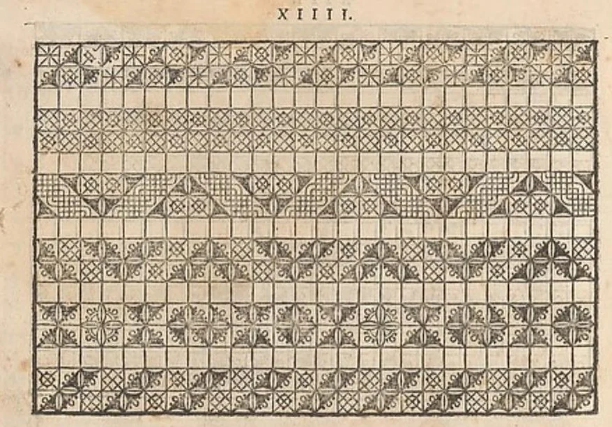 An illustration from La vera perfettione del disegno di varie sorti di ricami,..., 1557, leaf 5