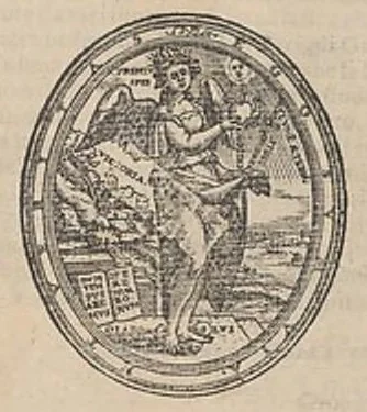 An illustration from La vera perfettione del disegno di varie sorti di ricami,di cucire ogni sorte di puntifogliami, punti tagliati, puntifili,rimessi, punti incrociati, puntistuora,ogn'altra arrte [!] che dia operadisegni. Fatto nuovamente per Giovanni Ostaus., 1567, leaf 0