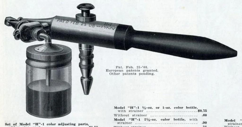 An illustration from Paasche Air Brush Co., 1915, leaf 18