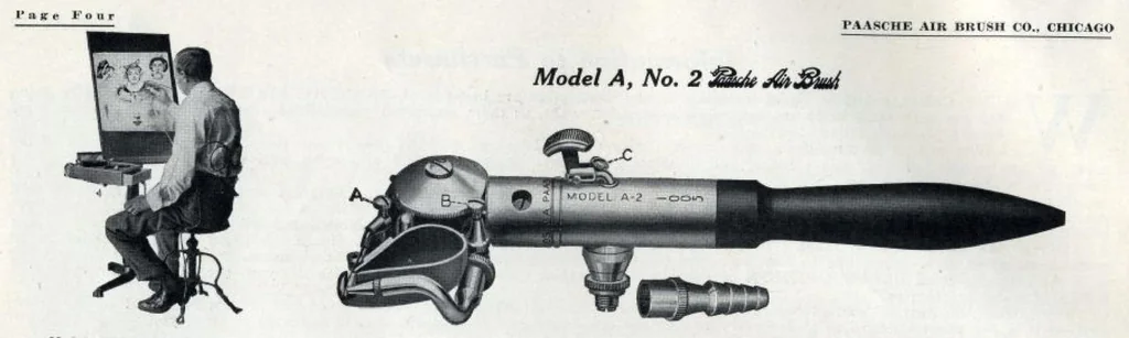 An illustration from Paasche Air Brush Co., 1915, leaf 5