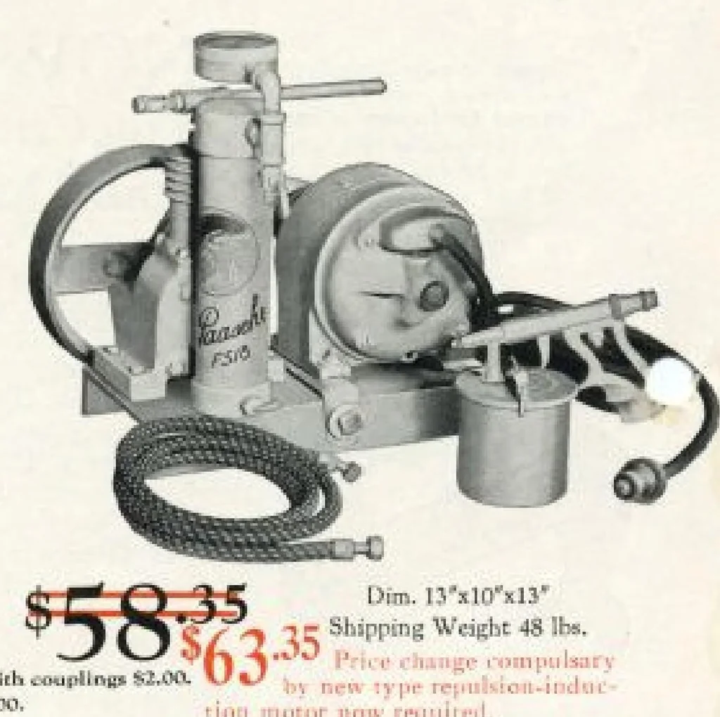 An illustration from Paasche Bulletin C29 : Household Laquering Unit : Light Electric Portable Airpainting Unit, 1929, leaf 1