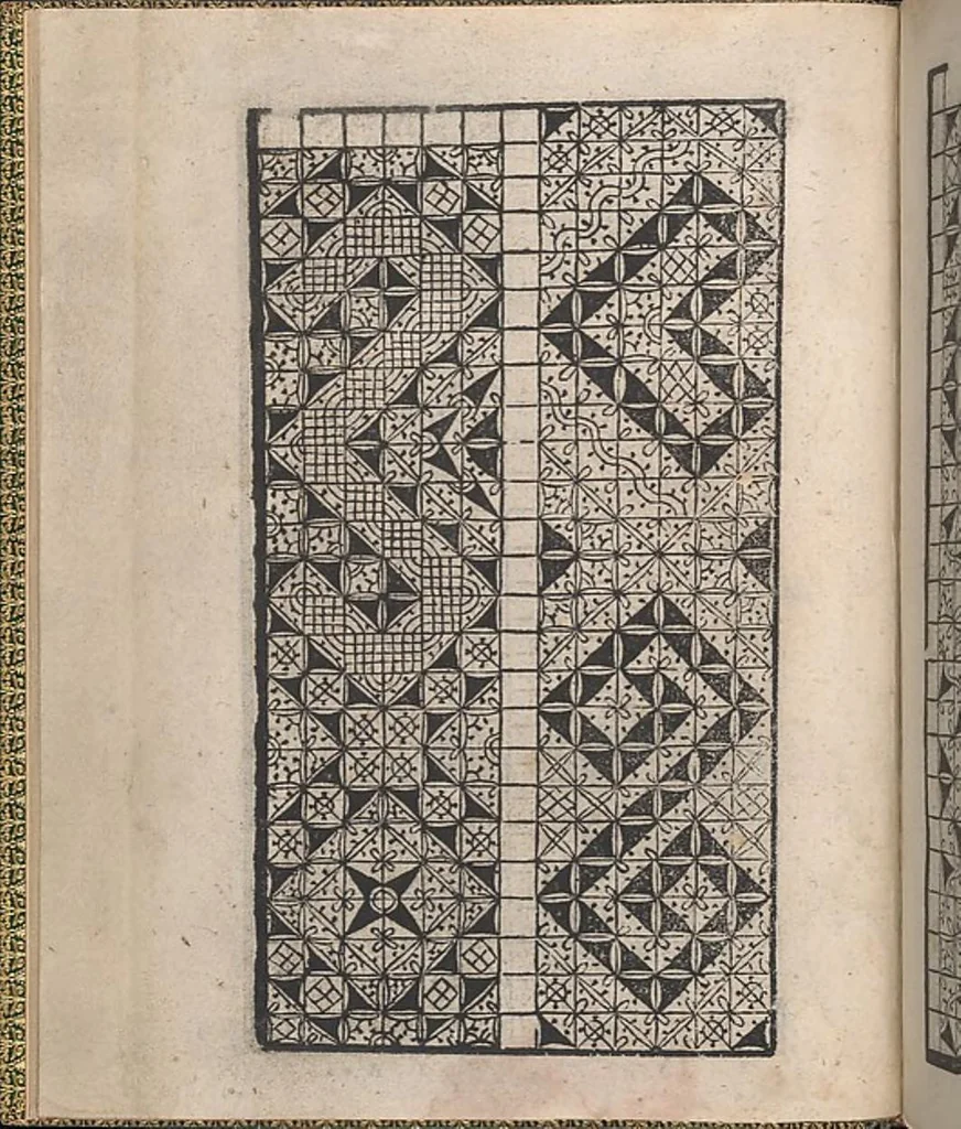An illustration from Ornamento delle belle & virtuose donne, 1554, leaf 11