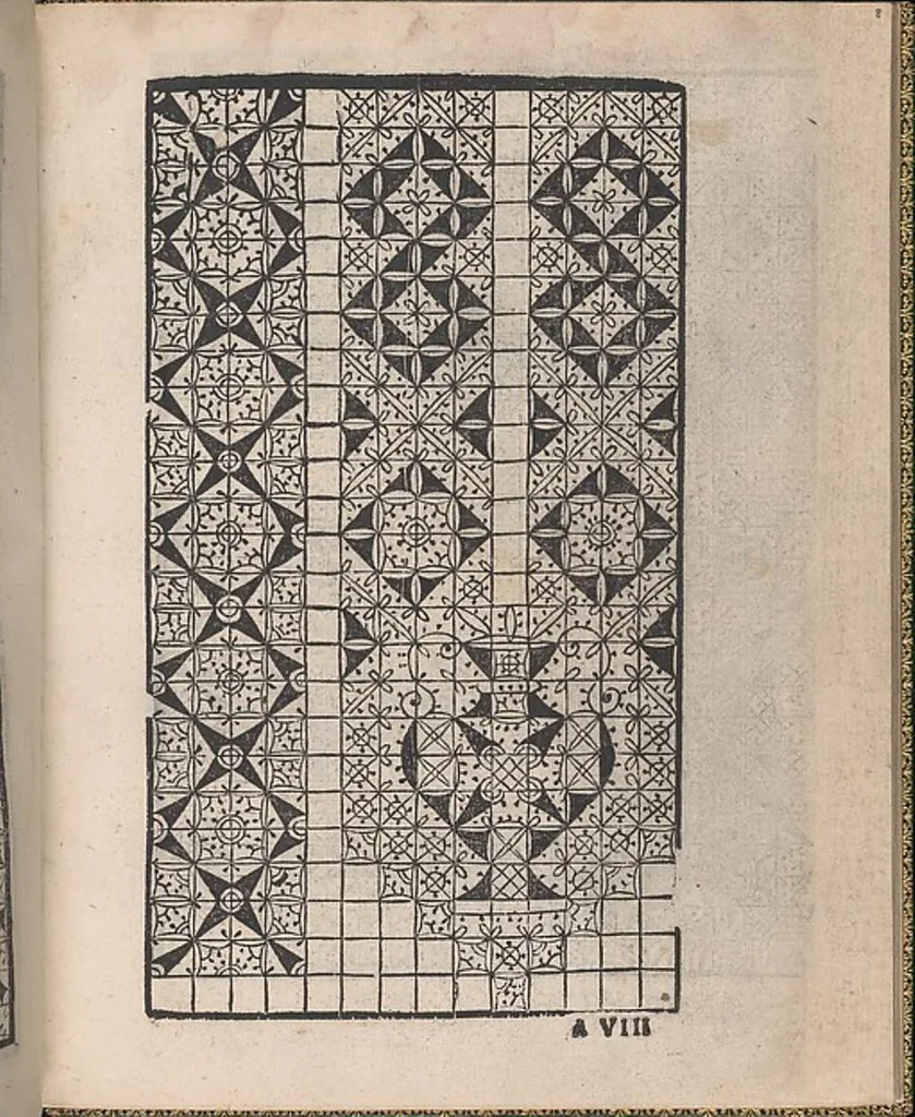 An illustration from Ornamento delle belle & virtuose donne, 1554, leaf 14