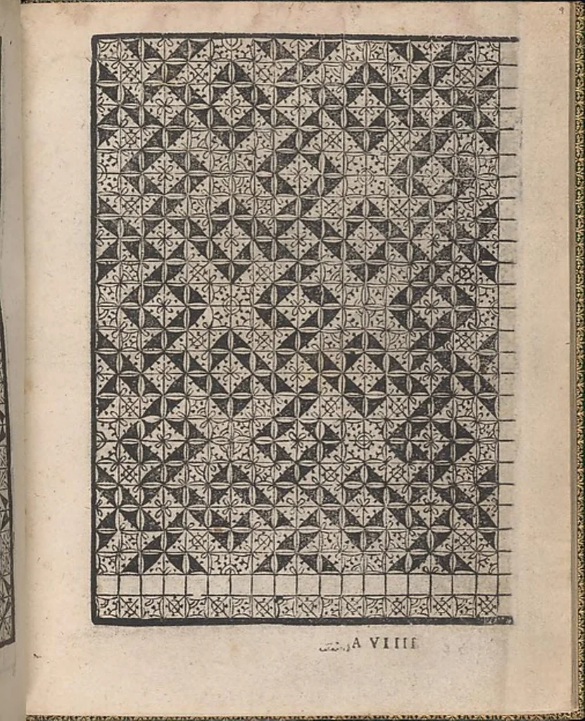 An illustration from Ornamento delle belle & virtuose donne, 1554, leaf 16