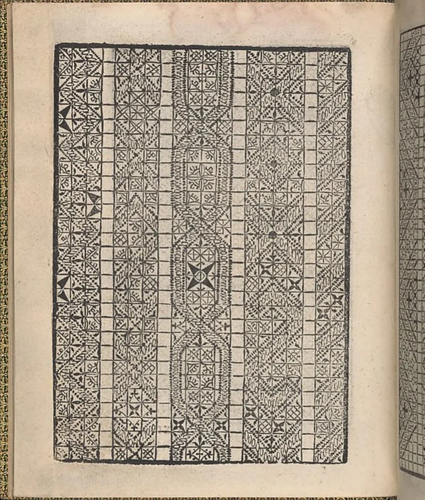 An illustration from Ornamento delle belle & virtuose donne, 1554, leaf 21