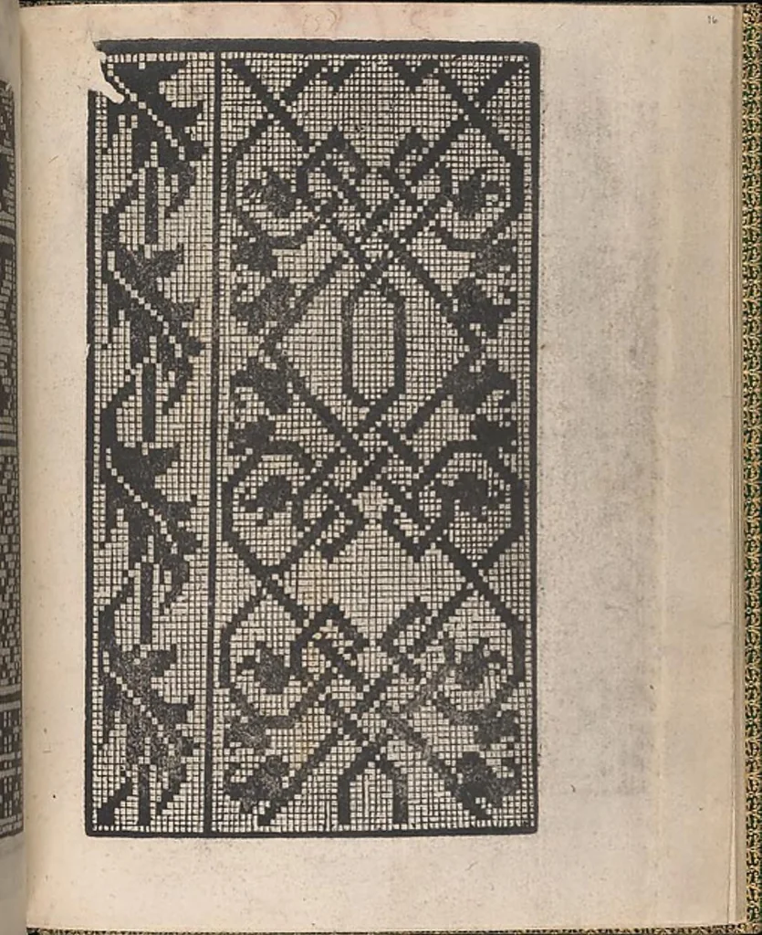 An illustration from Ornamento delle belle & virtuose donne, 1554, leaf 31