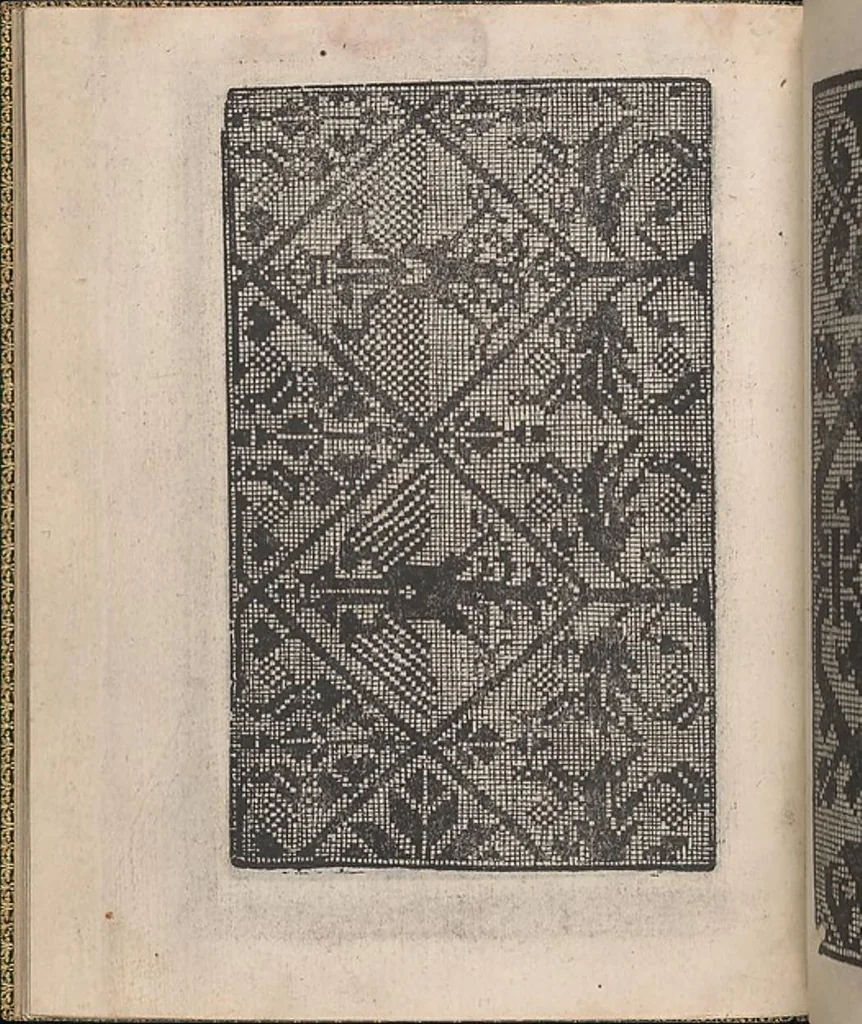 An illustration from Ornamento delle belle & virtuose donne, 1554, leaf 36