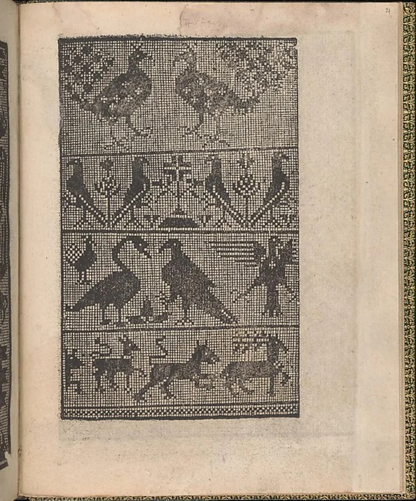 An illustration from Ornamento delle belle & virtuose donne, 1554, leaf 41