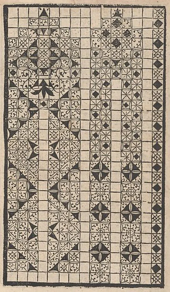 An illustration from Ornamento delle belle & virtuose donne, 1554, leaf 6