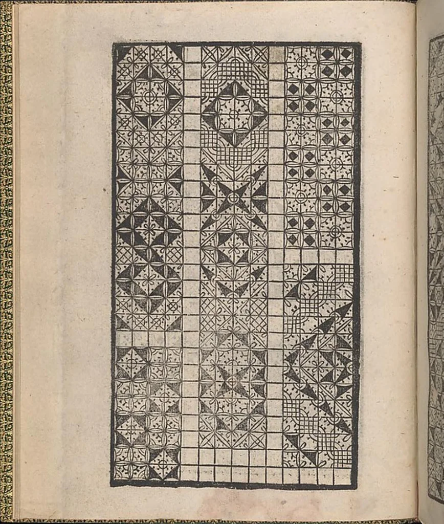 An illustration from Ornamento delle belle & virtuose donne, 1554, leaf 9