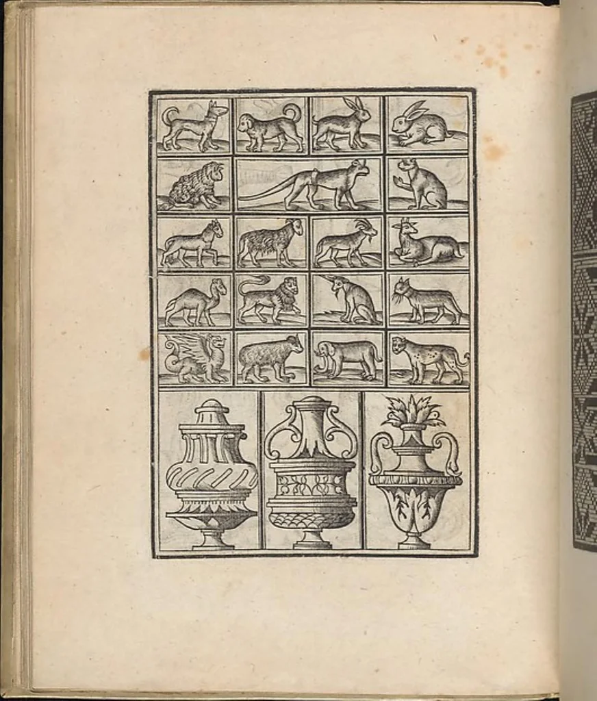 An illustration from Trionfo Di Virtu. Libro Novo, 1563, leaf 46