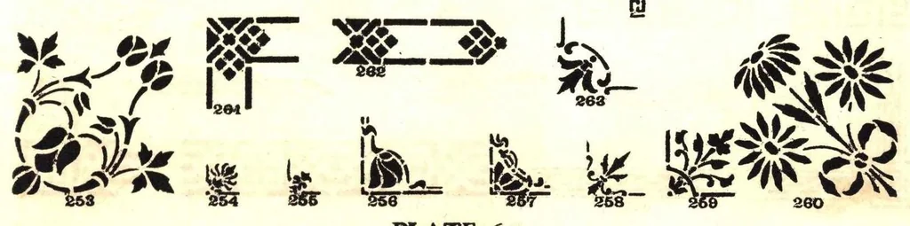 An illustration from Paint point products containing stencil catalogue no. 2., 1920, leaf 22