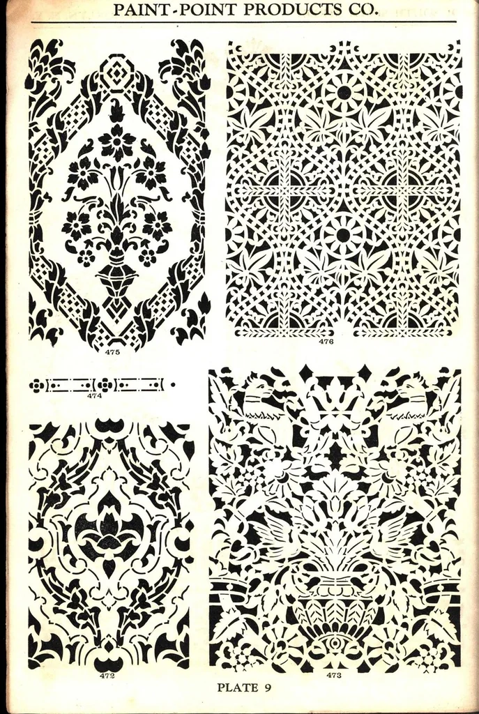 An illustration from Paint point products containing stencil catalogue no. 2., 1920, leaf 25