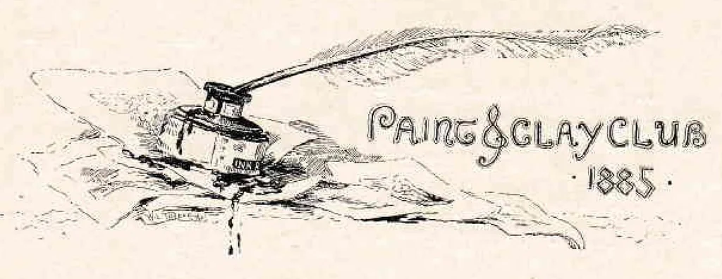 An illustration from Fourth Annual Exhibition of the Paint and Clay Club, 1885, leaf 10