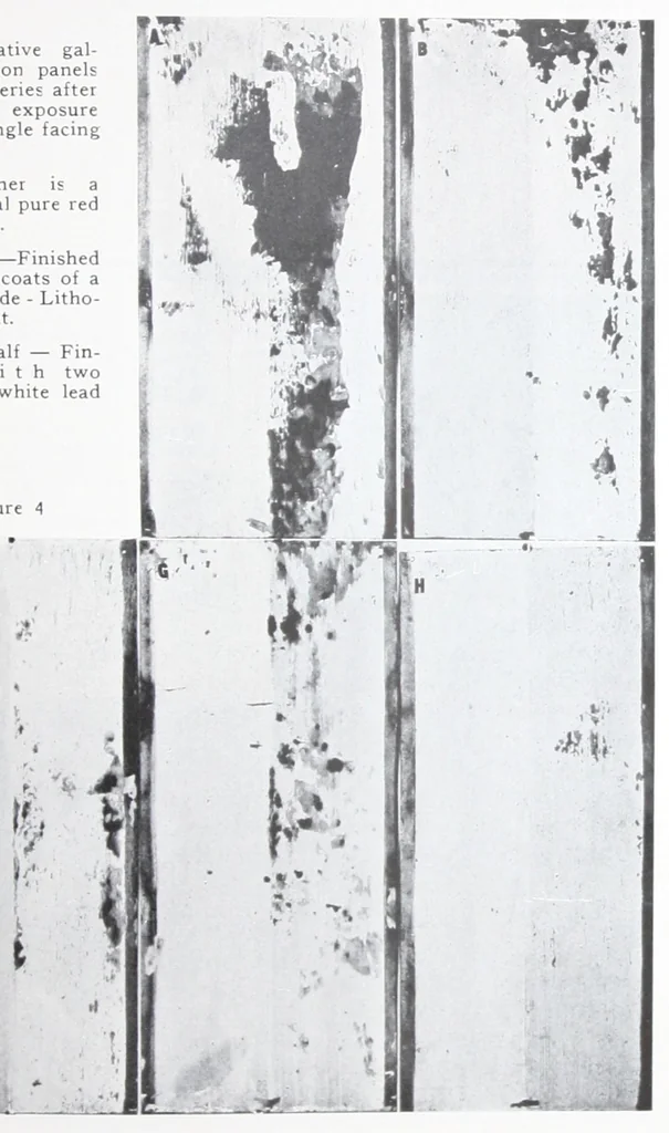 An illustration from Painting galvanized iron and other zinc surfaces / H.A. Nelson., 1930, leaf 14