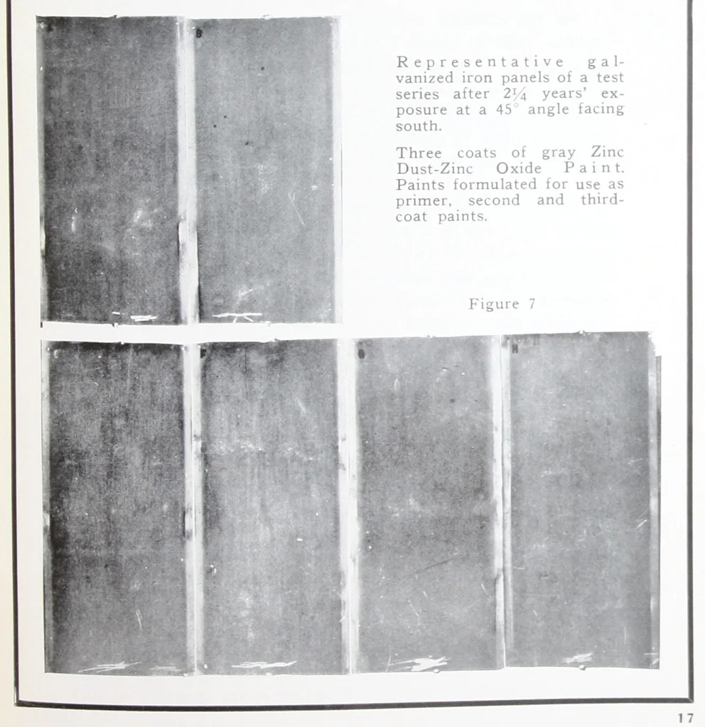 An illustration from Painting galvanized iron and other zinc surfaces / H.A. Nelson., 1930, leaf 18