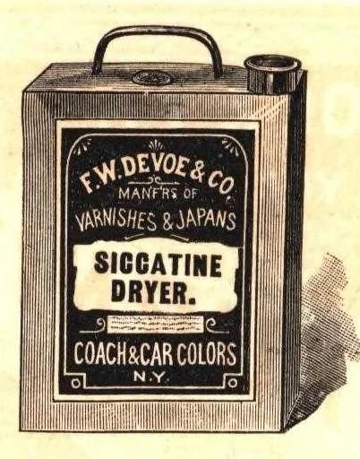 An illustration from Paints Oils Varnishes, 1885, leaf 99