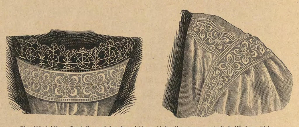 An illustration from Histoire de la dentelle, 1890, leaf 233
