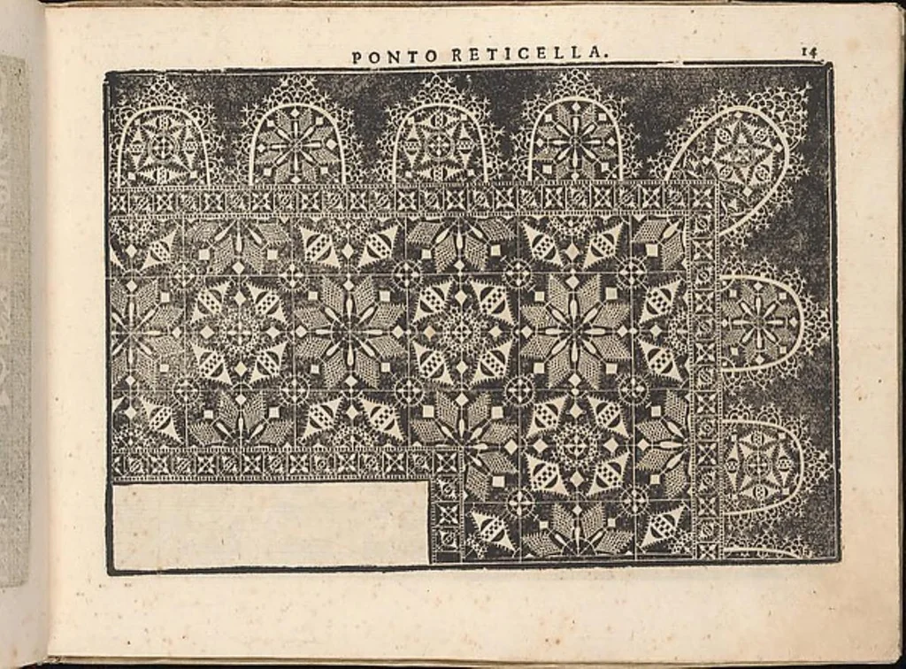 An illustration from Fiore D'Ogni Virtu Per le Nobili Et Honeste Matrone, 1610, leaf 13