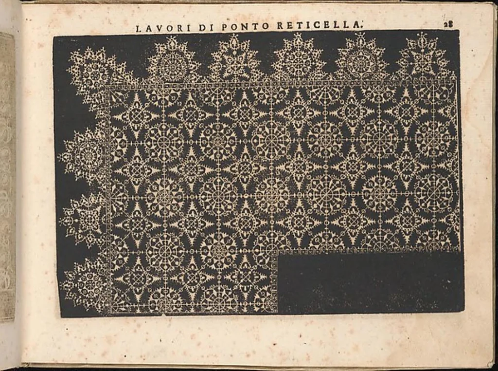 An illustration from Fiore D'Ogni Virtu Per le Nobili Et Honeste Matrone, 1610, leaf 17