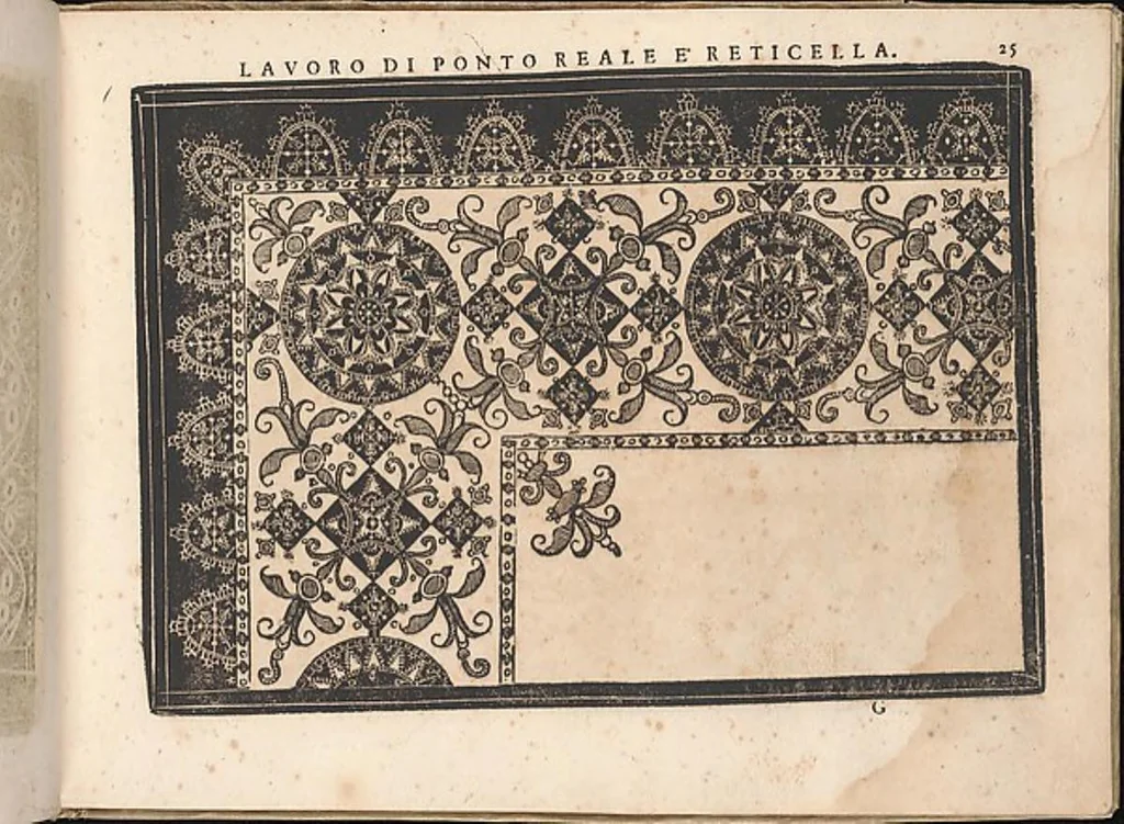An illustration from Fiore D'Ogni Virtu Per le Nobili Et Honeste Matrone, 1610, leaf 24