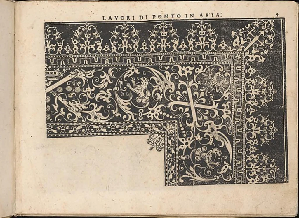 An illustration from Fiore D'Ogni Virtu Per le Nobili Et Honeste Matrone, 1610, leaf 3