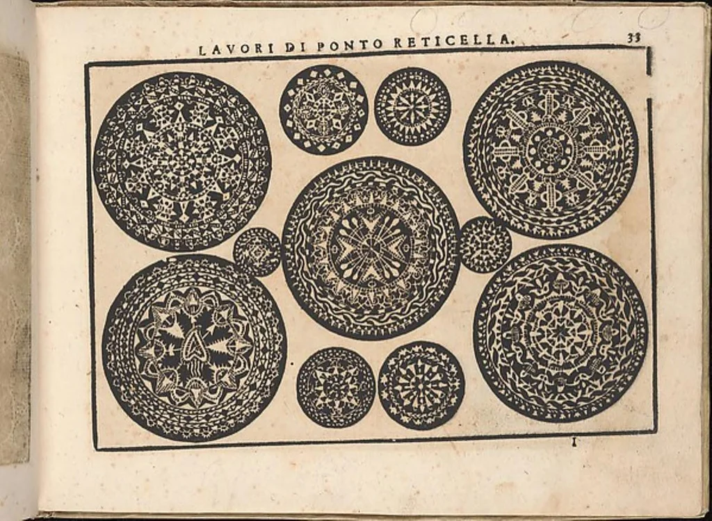 An illustration from Fiore D'Ogni Virtu Per le Nobili Et Honeste Matrone, 1610, leaf 32