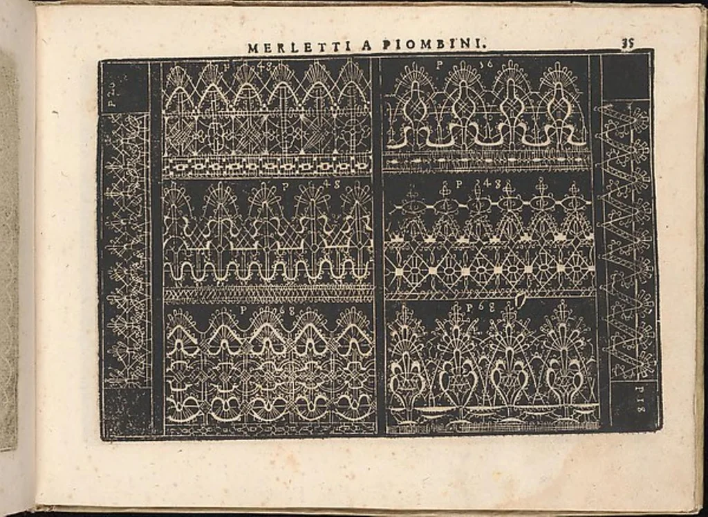 An illustration from Fiore D'Ogni Virtu Per le Nobili Et Honeste Matrone, 1610, leaf 34