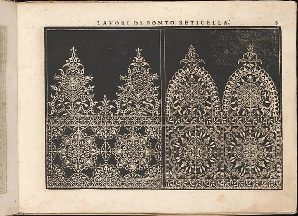 An illustration from Fiore D'Ogni Virtu Per le Nobili Et Honeste Matrone, 1610, leaf 7
