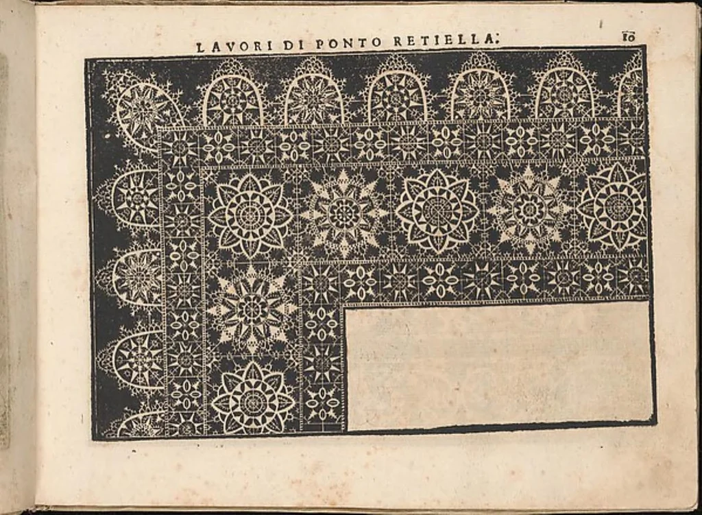An illustration from Fiore D'Ogni Virtu Per le Nobili Et Honeste Matrone, 1610, leaf 9