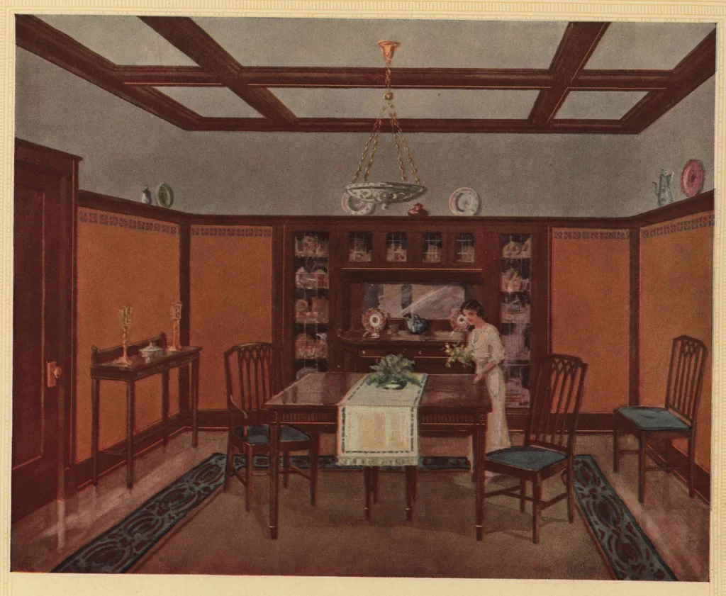 An illustration from Pee Gee flatkoatt : the modern method of decorating walls., 1913, leaf 18