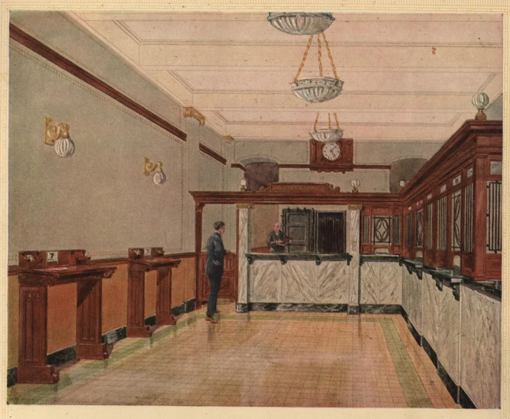 An illustration from Pee Gee flatkoatt : the modern method of decorating walls., 1913, leaf 34
