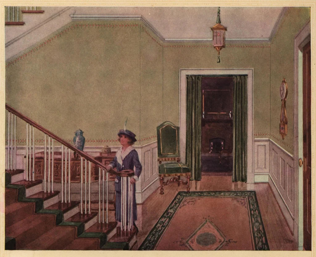 An illustration from Pee Gee flatkoatt : the modern method of decorating walls., 1913, leaf 6