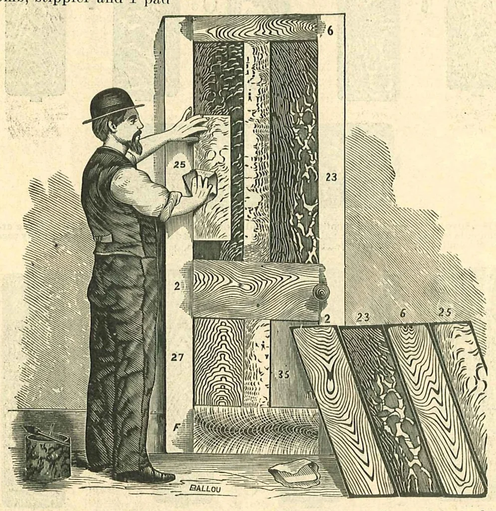 An illustration from Perforated Metallic Graining Tools, 1890, leaf 11