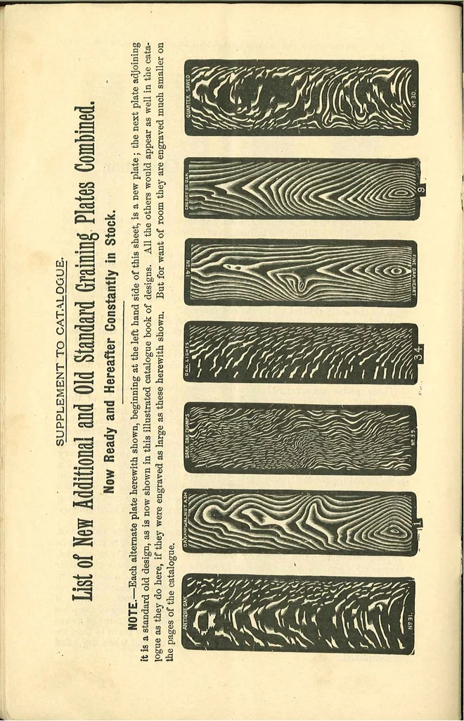 An illustration from Perforated Metallic Graining Tools, 1890, leaf 13