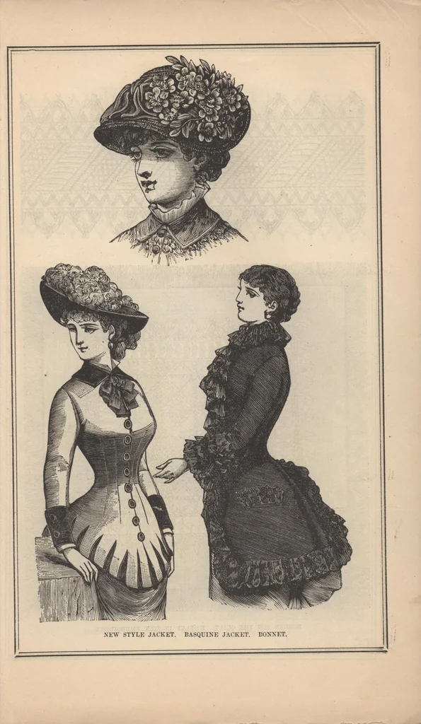 An illustration from Peterson's Ladies National Magazine June 1883, 1883, leaf 12