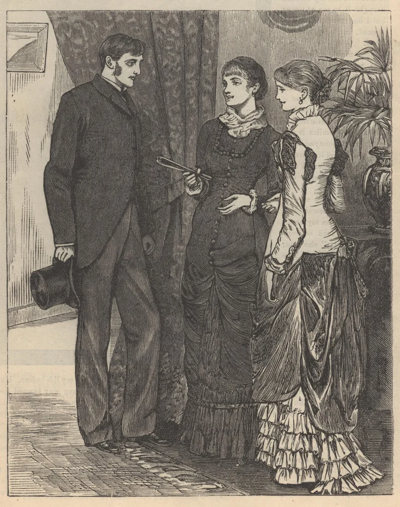 An illustration from Peterson's Ladies National Magazine June 1883, 1883, leaf 21