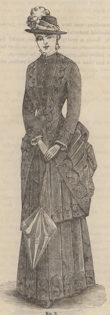 An illustration from Peterson's Ladies National Magazine March 1883, 1883, leaf 61