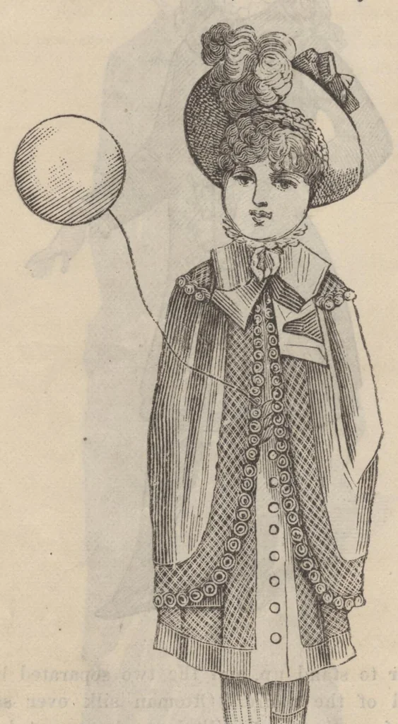 An illustration from Peterson's Ladies National Magazine March 1883, 1883, leaf 63