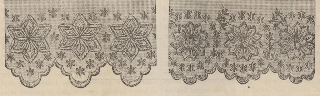 An illustration from Peterson's Ladies National Magazine March 1883, 1883, leaf 64