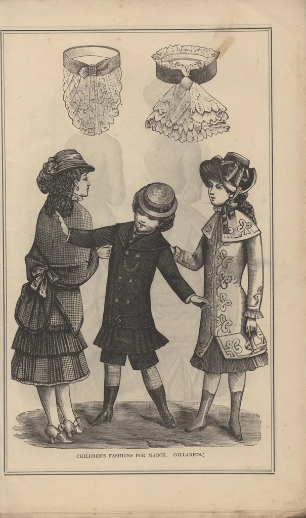 An illustration from Peterson's Ladies National Magazine March 1883, 1883, leaf 8