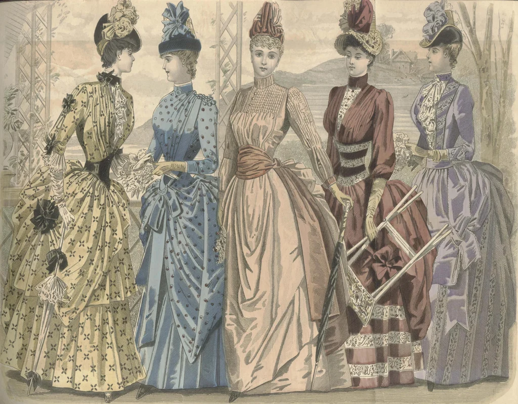 An illustration from Peterson's Magazine January to June 1888 [Fashion and Fancy work pages], 1888, leaf 126