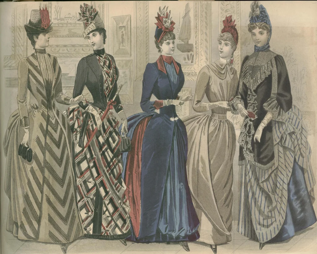 An illustration from Peterson's Magazine January to June 1888 [Fashion and Fancy work pages], 1888, leaf 58