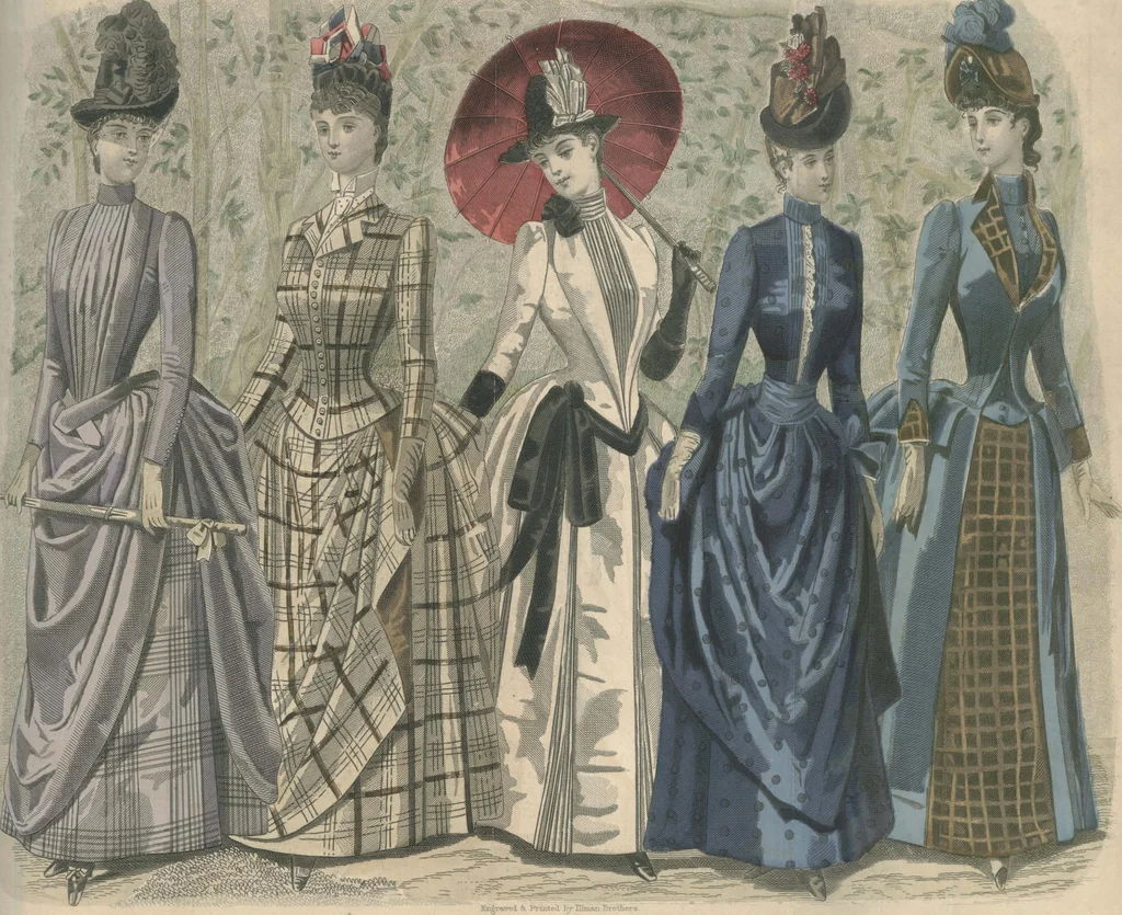 An illustration from Peterson's Magazine January to June 1888 [Fashion and Fancy work pages], 1888, leaf 81