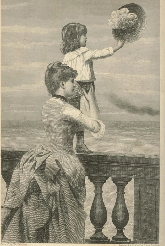 An illustration from Peterson's Magazine July to December 1888 [Fashion and fancy work pages], 1888, leaf 23