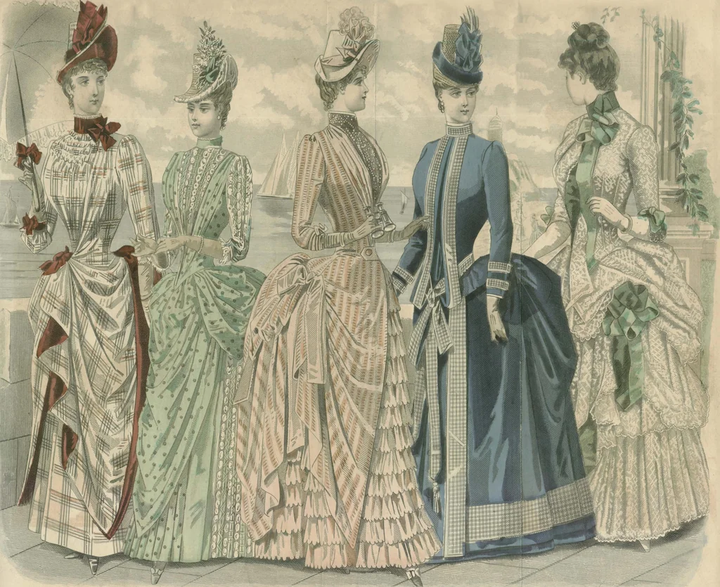 An illustration from Peterson's Magazine July to December 1888 [Fashion and fancy work pages], 1888, leaf 24