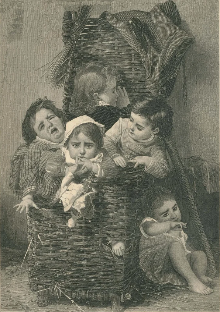 An illustration from Peterson's Magazine July to December 1888 [Fashion and fancy work pages], 1888, leaf 45