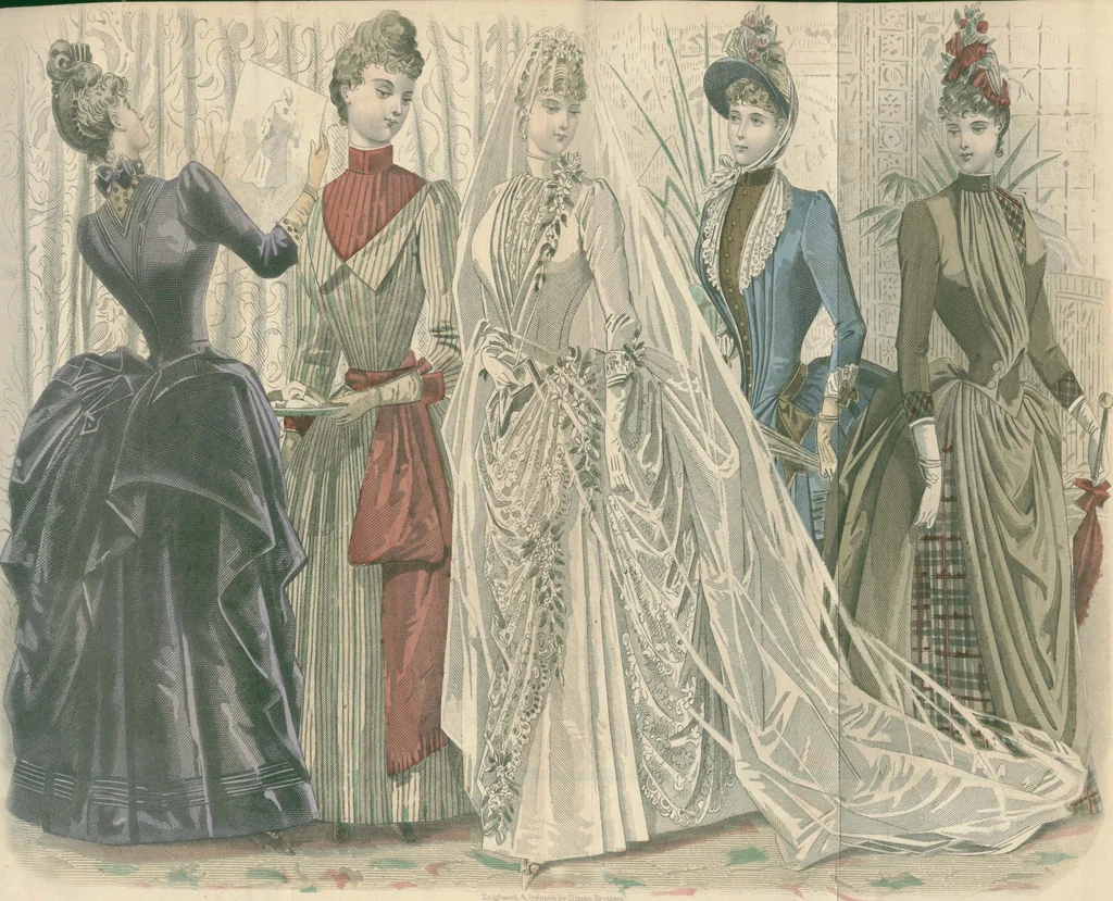 An illustration from Peterson's Magazine July to December 1888 [Fashion and fancy work pages], 1888, leaf 46