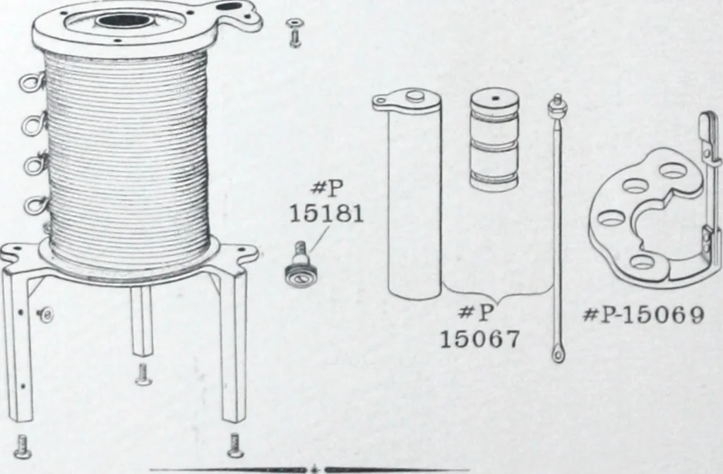 An illustration from Petite arc lamp parts., 1901, leaf 11