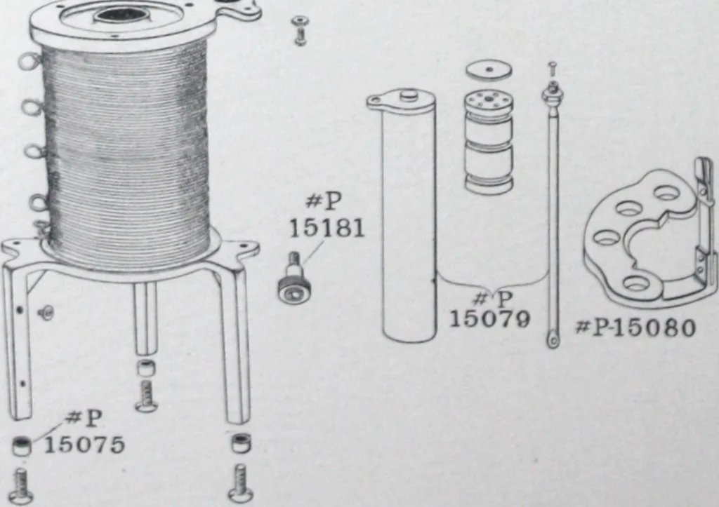 An illustration from Petite arc lamp parts., 1901, leaf 11